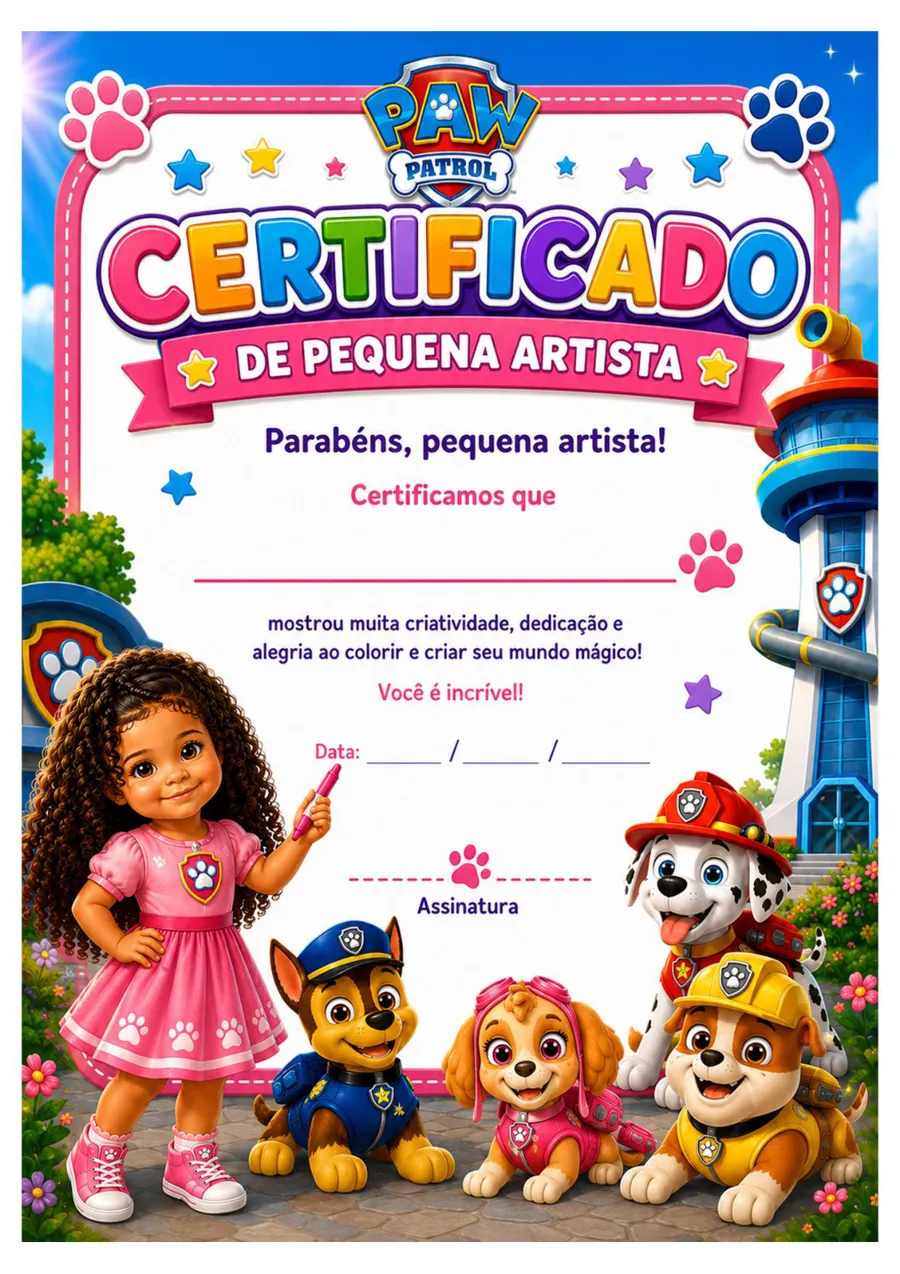 Caderno da Ariana — página 34 (Certificado)