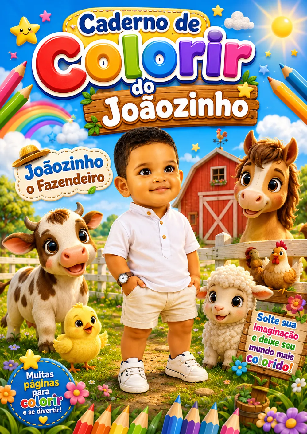 Capa personalizada — tema Fazendinha