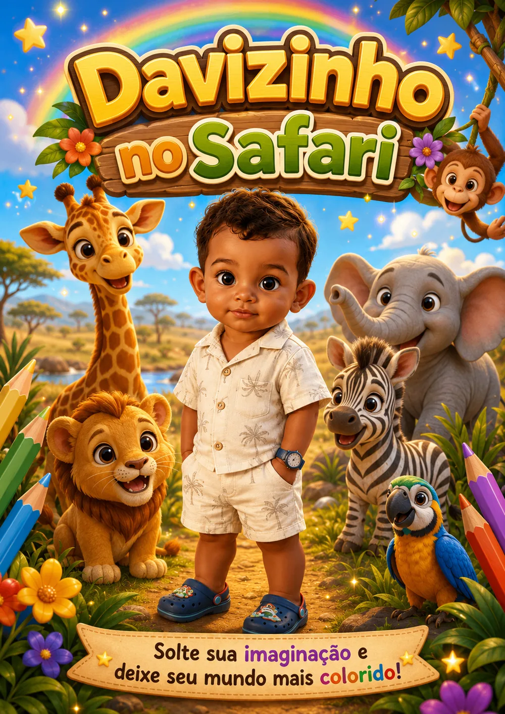 Exemplo caderno tema Safari