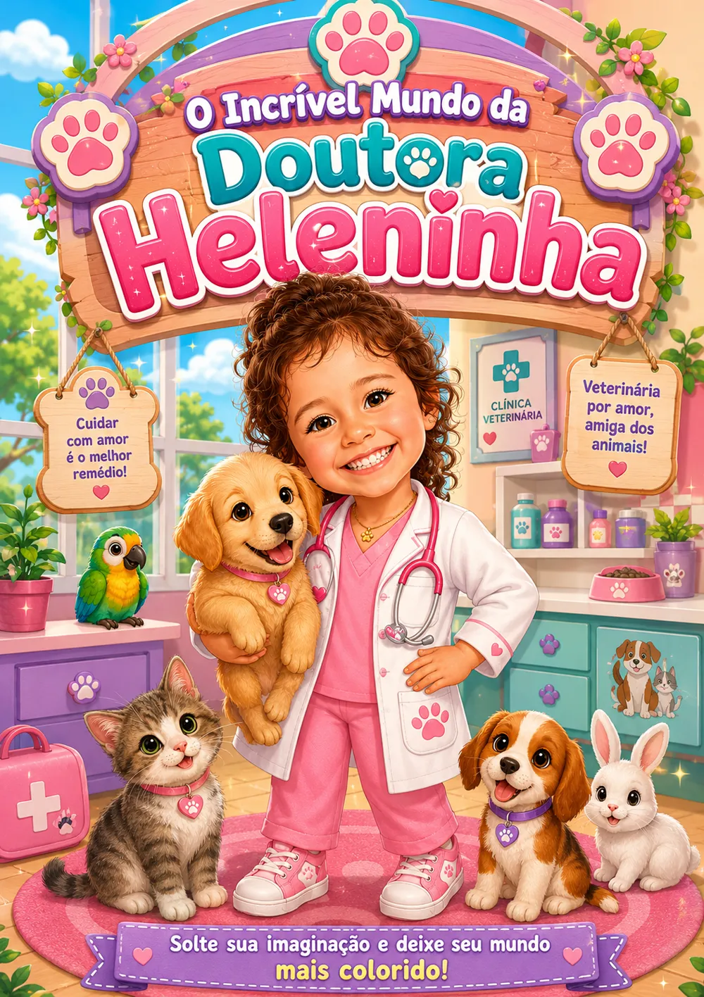 Capa personalizada — tema Veterinária